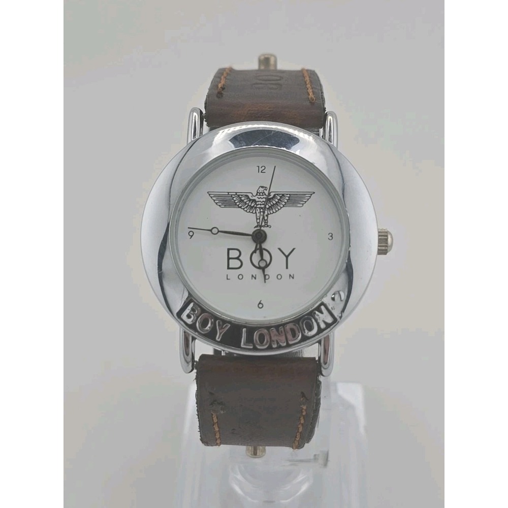 Boy London Analog Quartz Mens Watch Thunderbird Logo Dial New Battery Working